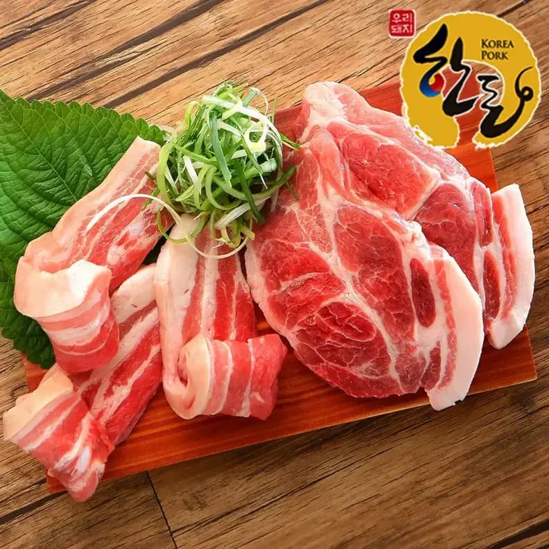 한돈 냉장 삼겹살 600g+목살 600g 총 1.2kg 가격 비교 돈팡 한돈 냉장 삼겹살 600g+목살 600g 총 1.2kg