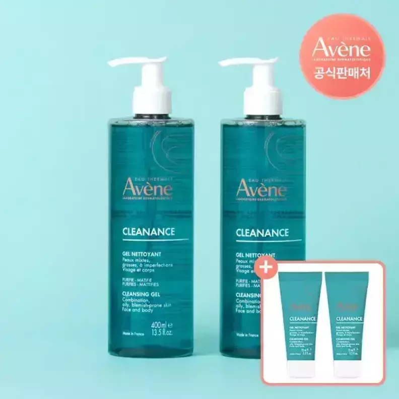 아벤느 클리낭스 클렌징 젤 400ml 2개+클리낭스 클렌징젤 15ml 2개 추가증정 가격 비교 아벤느 아벤느 클리낭스 클렌징 젤 400ml 2개+클리낭스 클렌징젤 15ml 2개 추가증정
