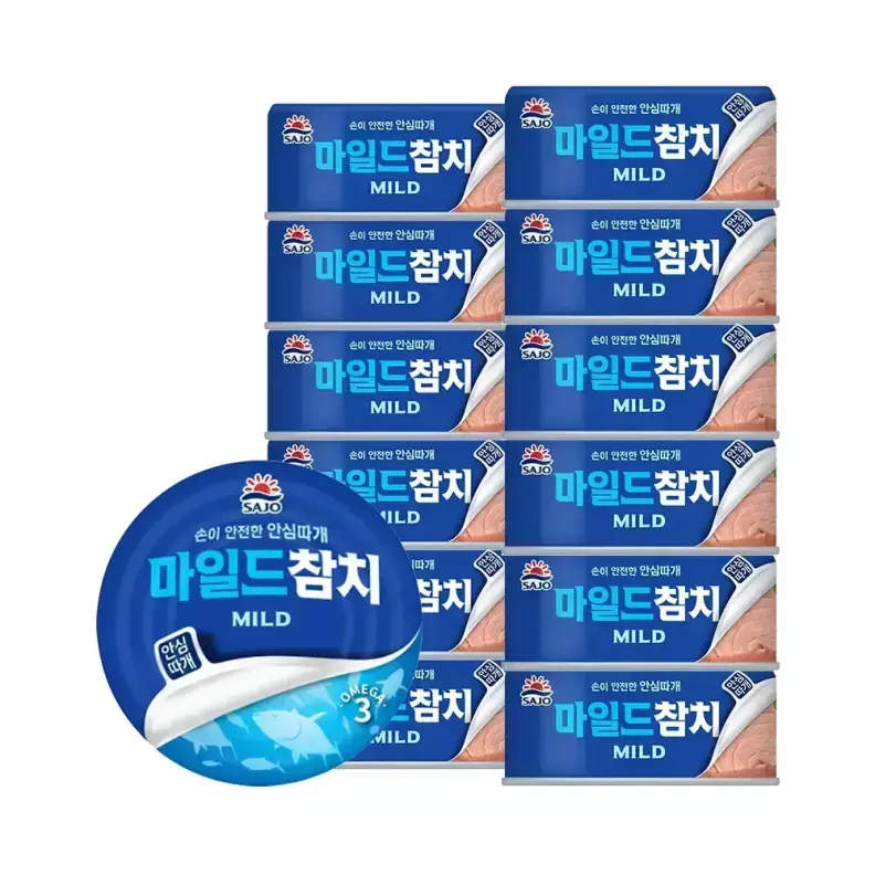 사조 마일드참치100g 12개/안심따개 가격 비교 사조 사조 마일드참치100g 12개/안심따개